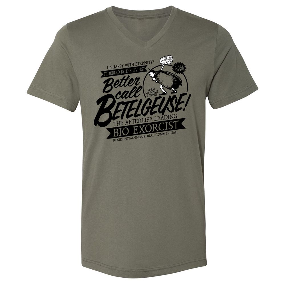 Unisex V-Neck T-Shirt - FLCZR5Z3 - Military Green - 10