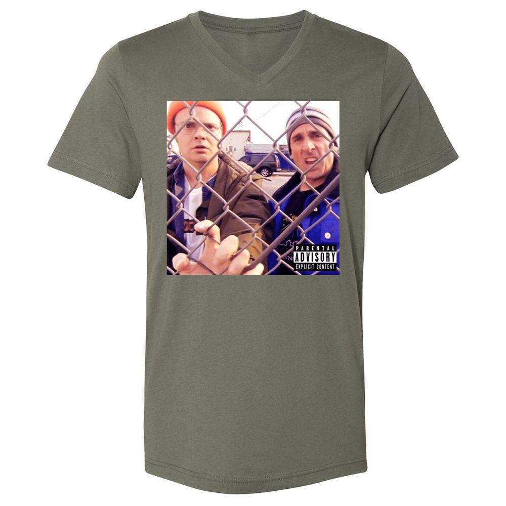 Unisex V-Neck T-Shirt - VU6J4PCP - Military Green - 10