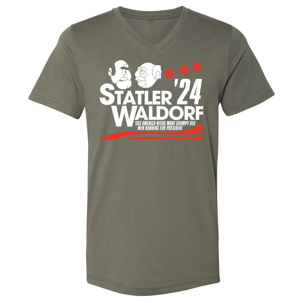 Unisex V-Neck T-Shirt - LYS27YWL - Military Green - 10