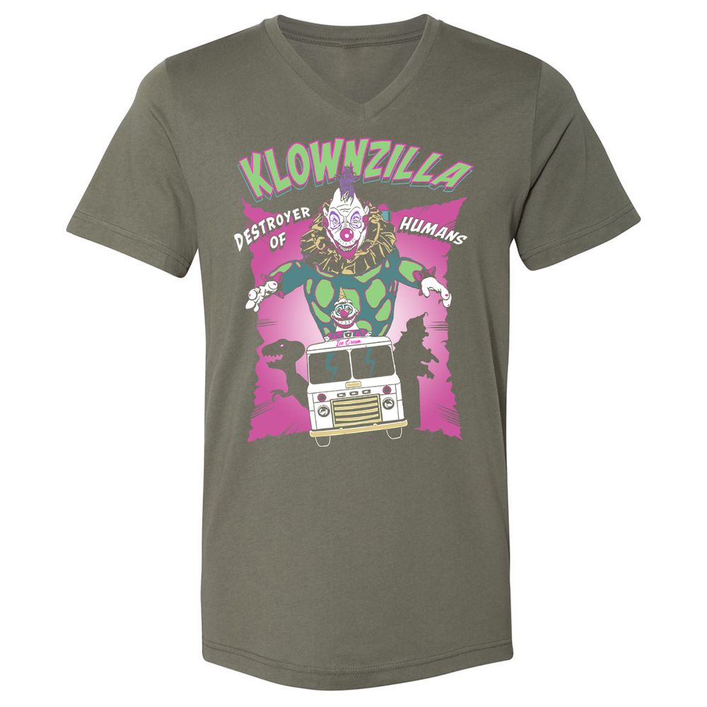 Unisex V-Neck T-Shirt - JAHCMCB4 - Military Green - 10