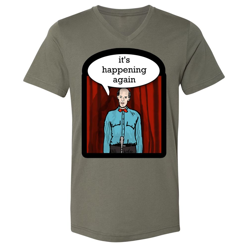 Unisex V-Neck T-Shirt - WV35CDFX - Military Green - 10