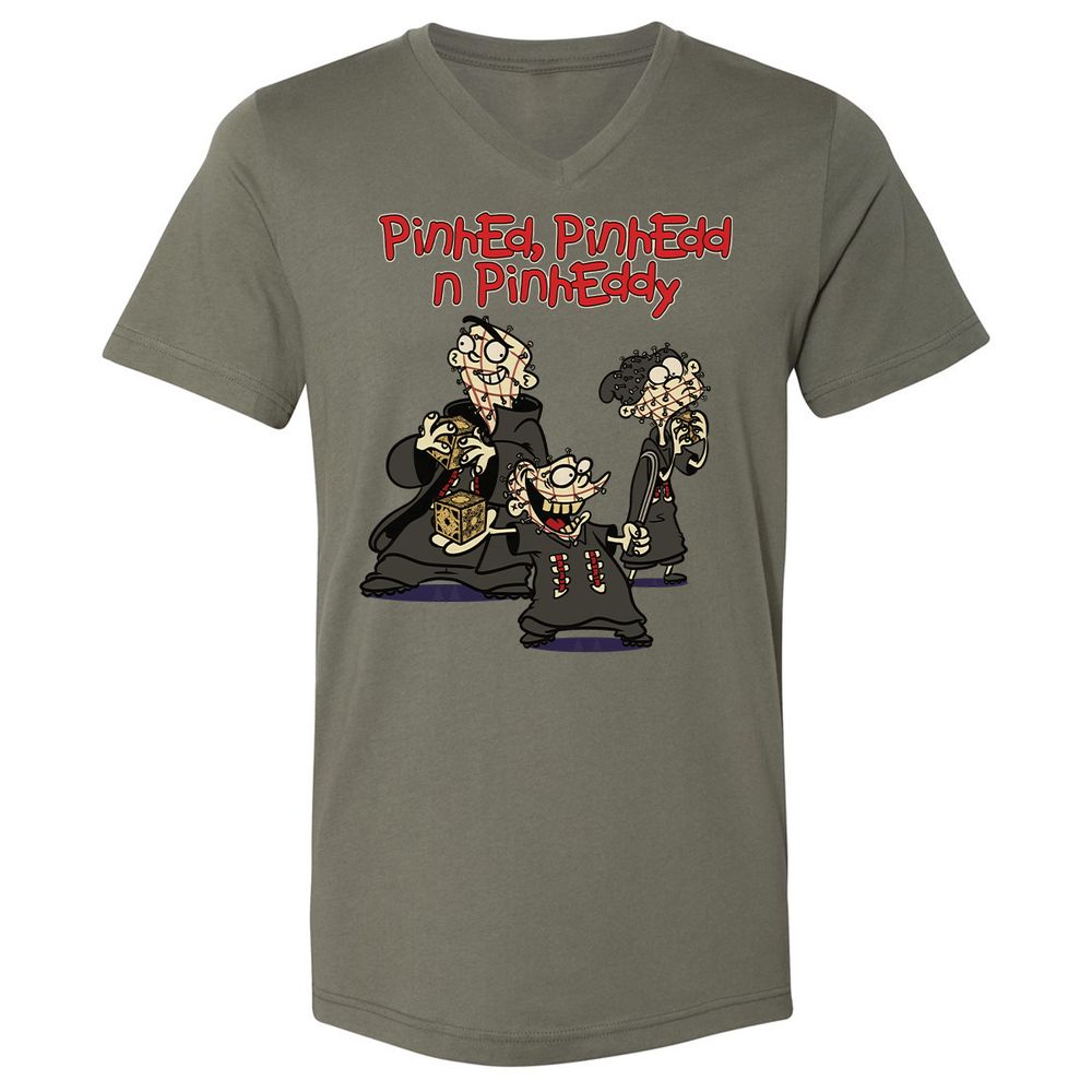 Unisex V-Neck T-Shirt - GQH7D6PE - Military Green - 10