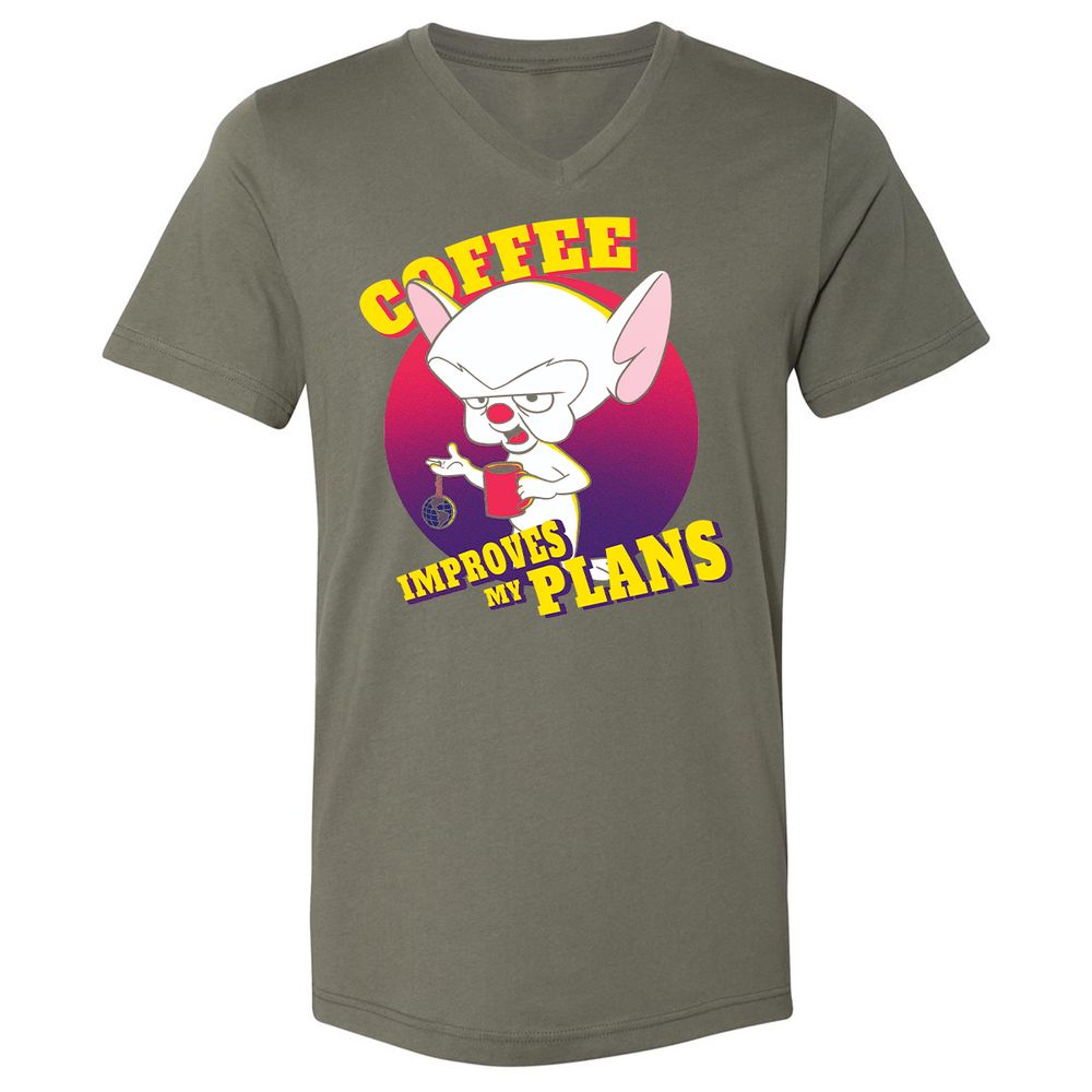 Unisex V-Neck T-Shirt - FXM2ZJJL - Military Green - 10