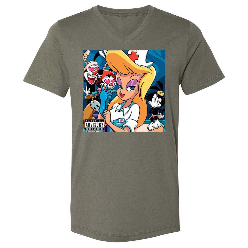 Unisex V-Neck T-Shirt - 94YTS377 - Military Green - 10