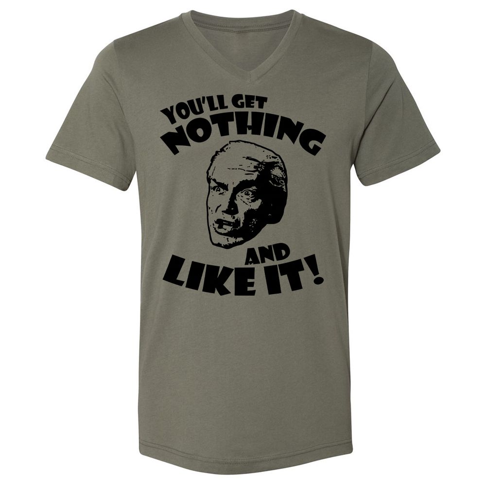 Unisex V-Neck T-Shirt - 57Z5AX6J - Military Green - 10