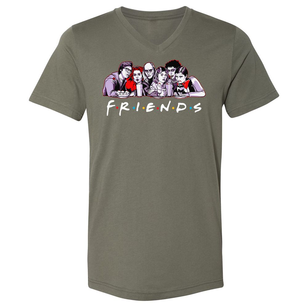 Unisex V-Neck T-Shirt - 3MB9EX6V - Military Green - 10