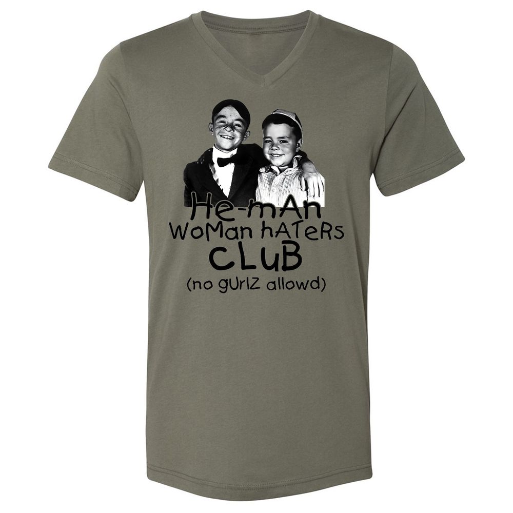Unisex V-Neck T-Shirt - 57WUGRGC - Military Green - 10