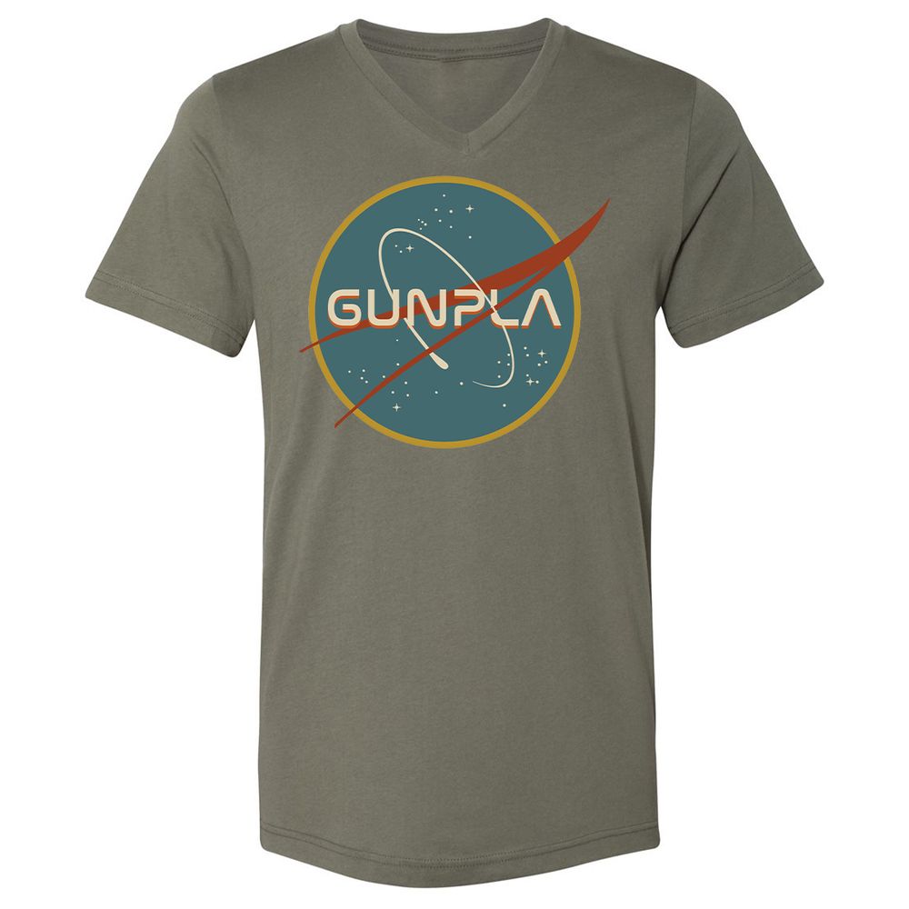 Unisex V-Neck T-Shirt - RKJS7137 - Military Green - 10