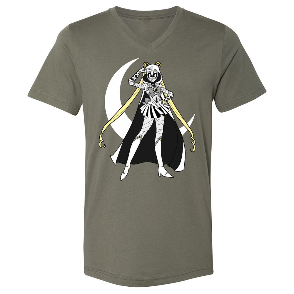 Unisex V-Neck T-Shirt - WGFXUQEW - Military Green - 10