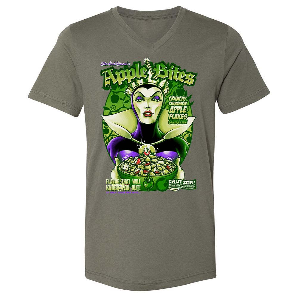 Unisex V-Neck T-Shirt - HWVTKASN - Military Green - 10