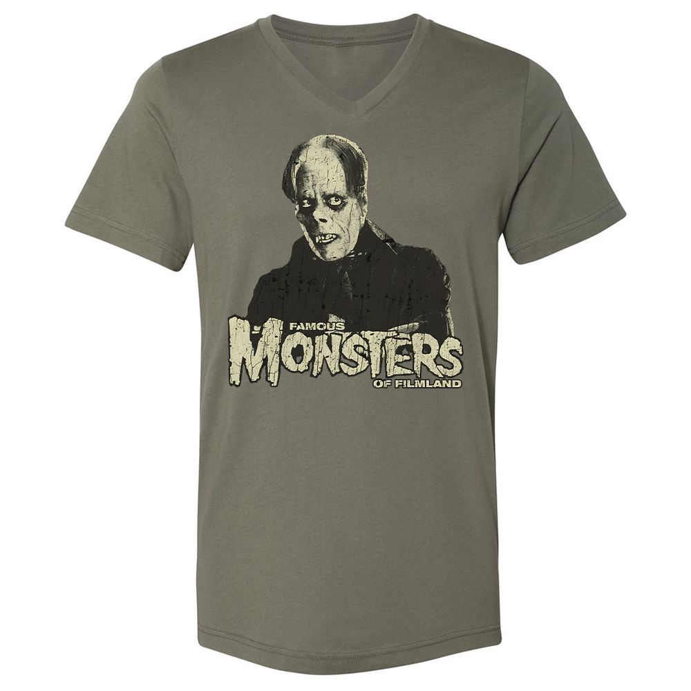 Unisex V-Neck T-Shirt - 69HZ2S8F - Military Green - 10