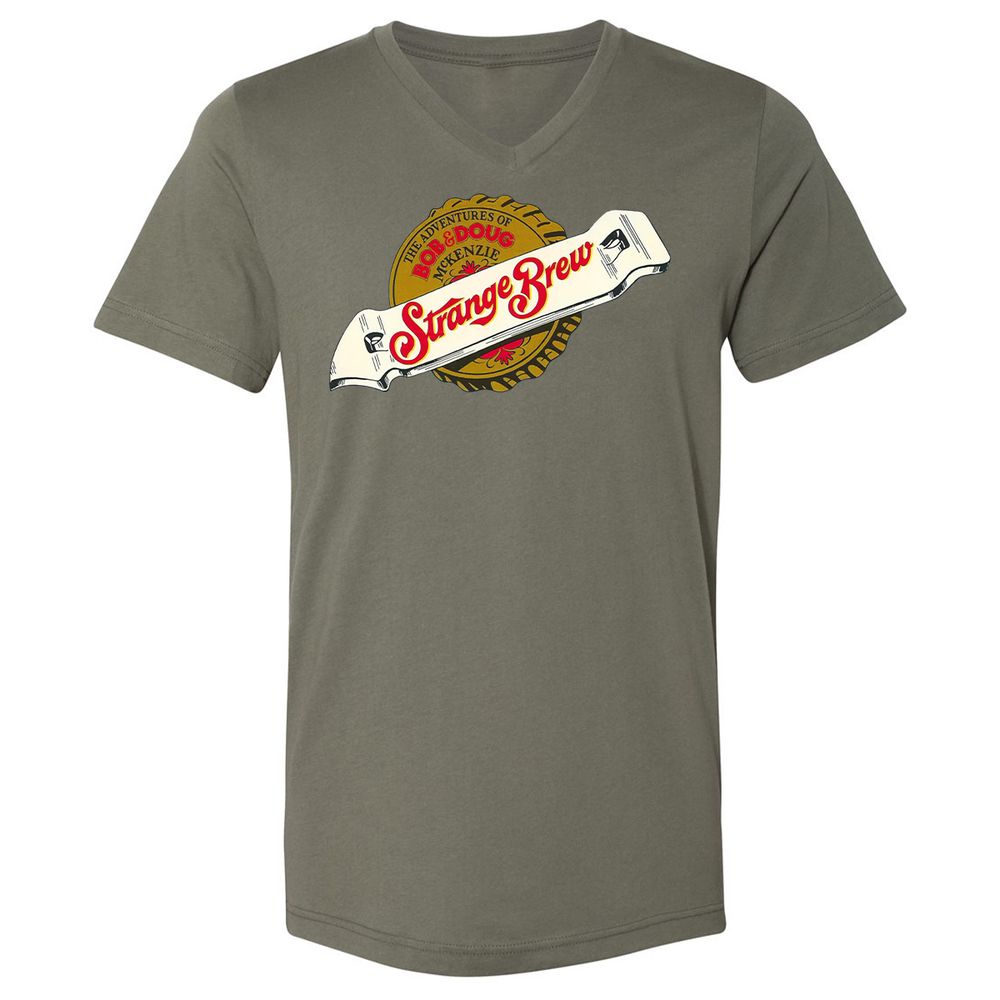Unisex V-Neck T-Shirt - GJKMMQJY - Military Green - 10