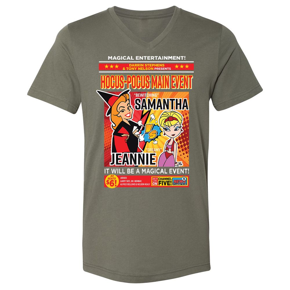 Unisex V-Neck T-Shirt - E4R83FUA - Military Green - 10