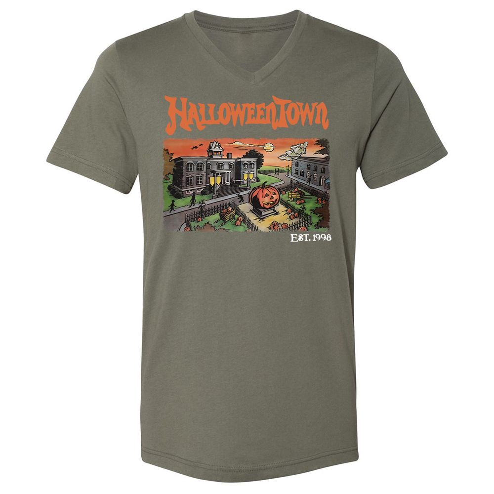 Unisex V-Neck T-Shirt - G9C47DTV - Military Green - 10