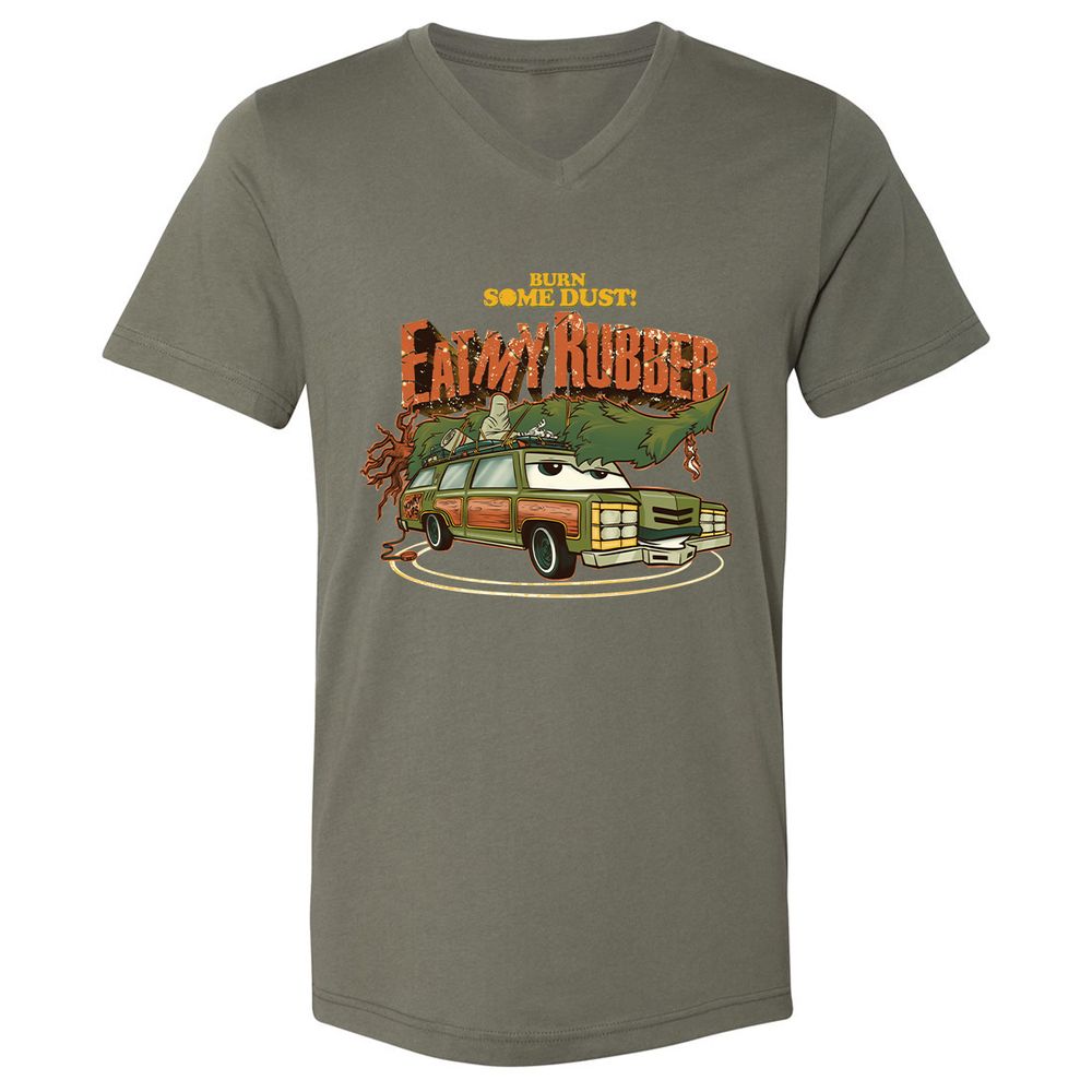Unisex V-Neck T-Shirt - 7GU7TZKK - Military Green - 10