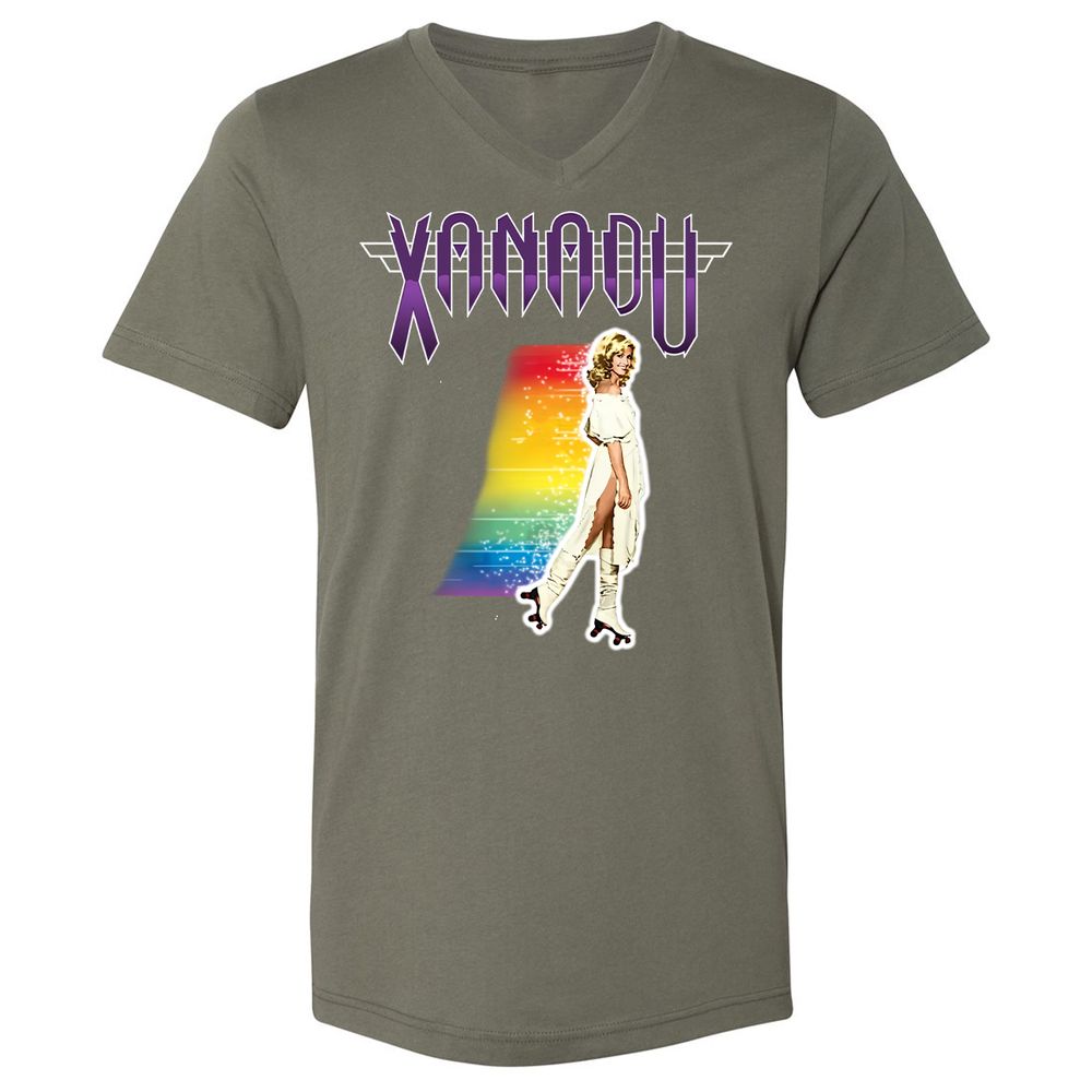 Unisex V-Neck T-Shirt - 5UT8SRQH - Military Green - 10