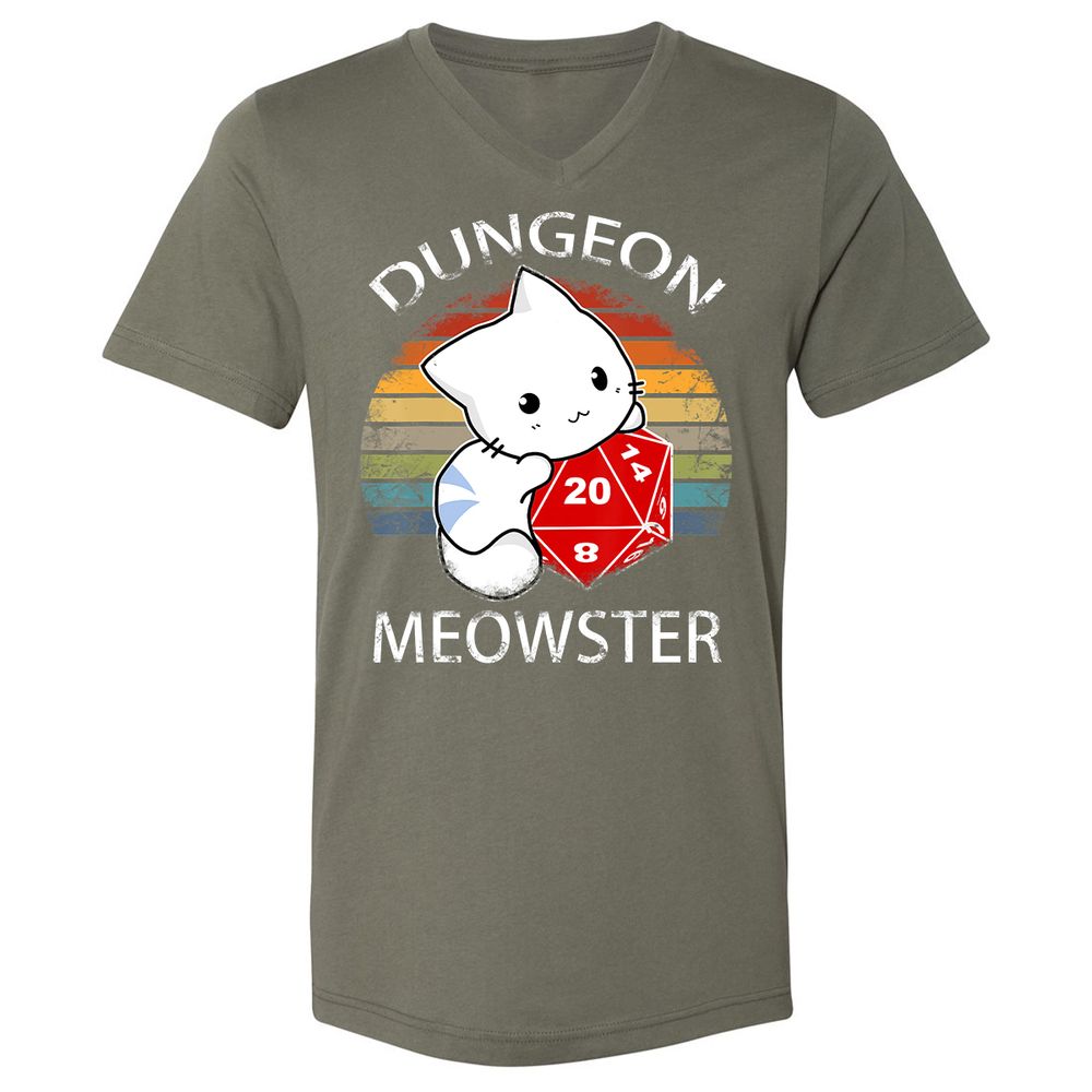 Unisex V-Neck T-Shirt - EVYR9ZHD - Military Green - 10