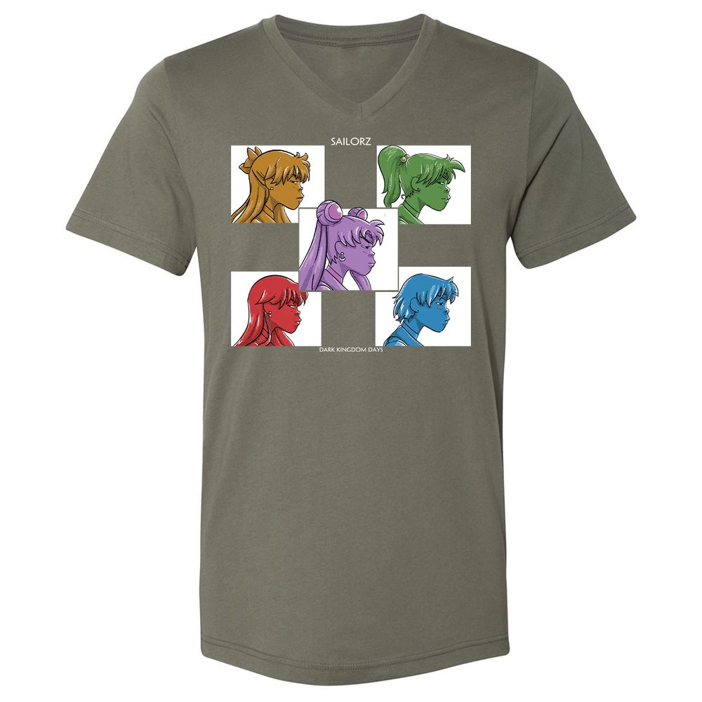 Unisex V-Neck T-Shirt - DGHSEP47 - Military Green - 10