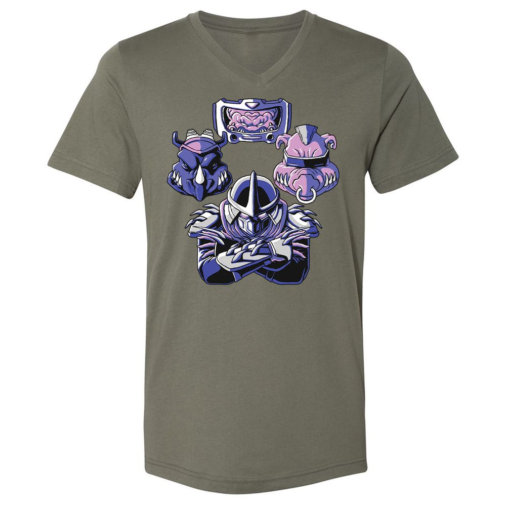 Unisex V-Neck T-Shirt - T8VHP5HC - Military Green - 10