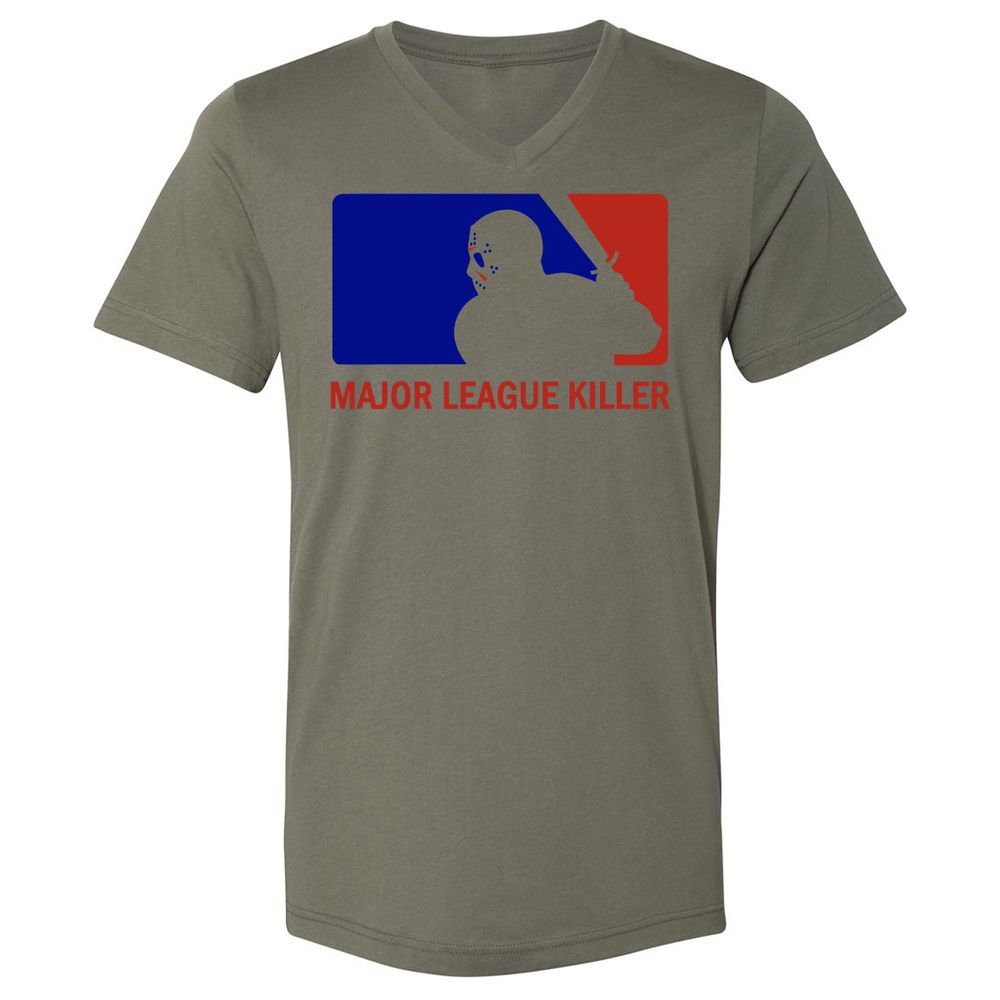 Unisex V-Neck T-Shirt - 1N2UFXBT - Military Green - 10