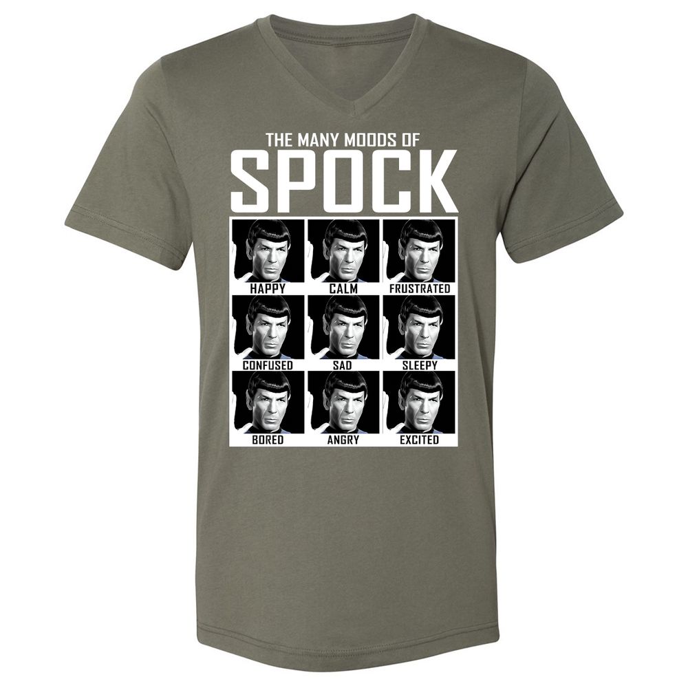 Unisex V-Neck T-Shirt - QJ743727 - Military Green - 10