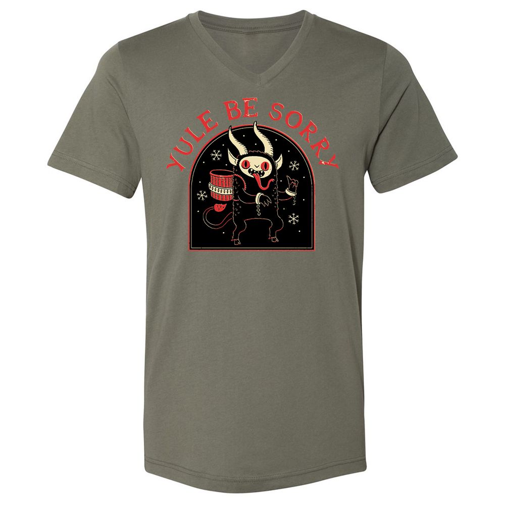 Unisex V-Neck T-Shirt - AU6GV39A - Military Green - 10