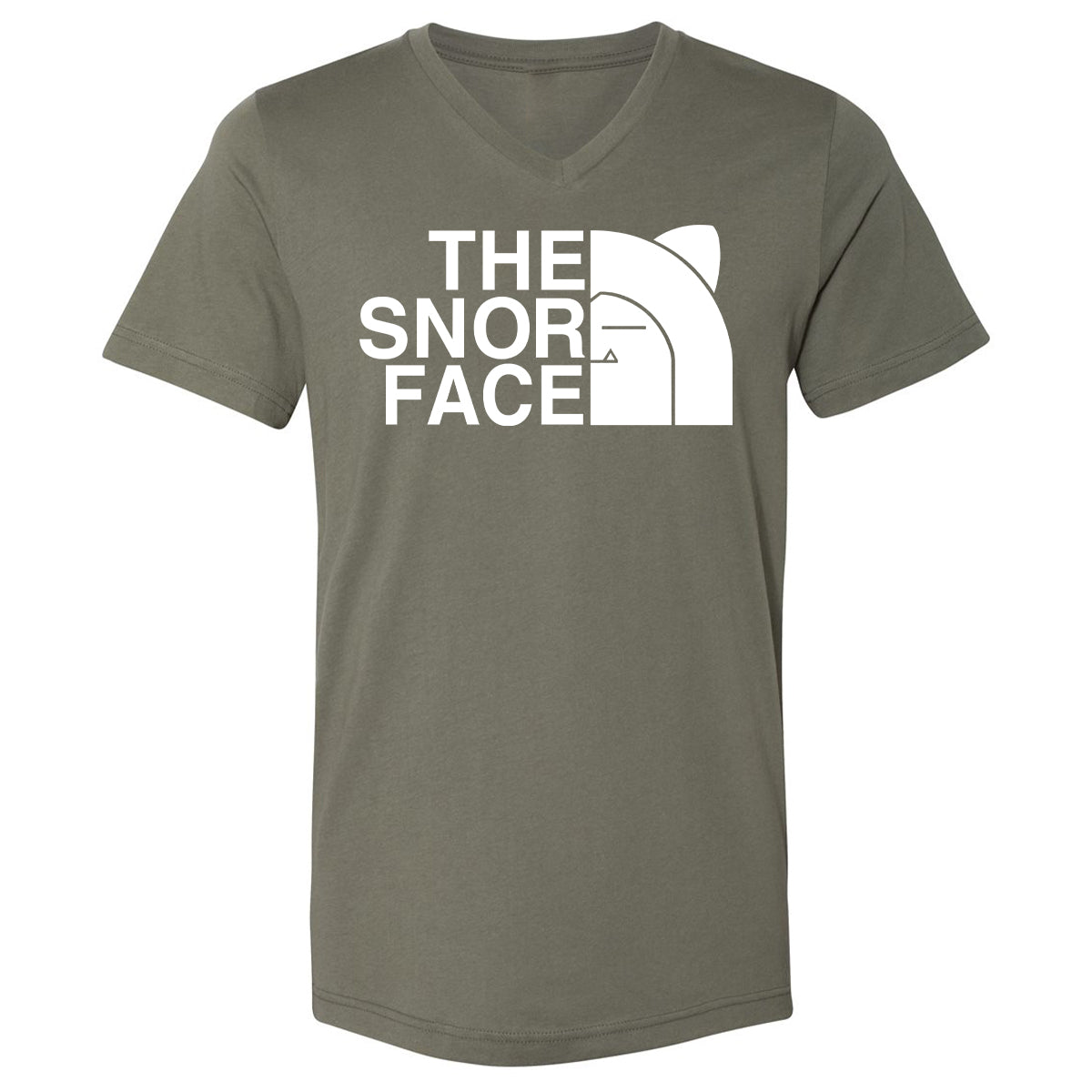 Unisex V-Neck T-Shirt - FAS2J8HA - Military Green - 10