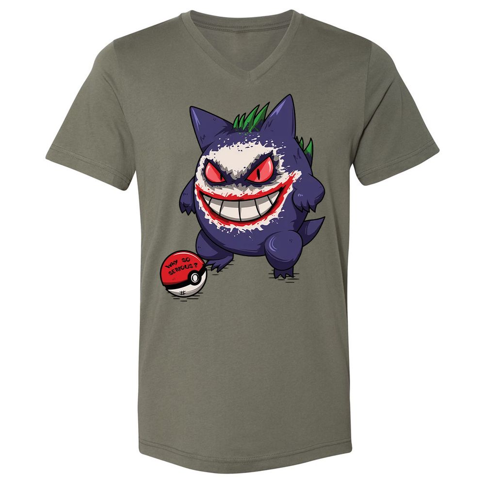 Unisex V-Neck T-Shirt - R7ZX8CL3 - Military Green - 10