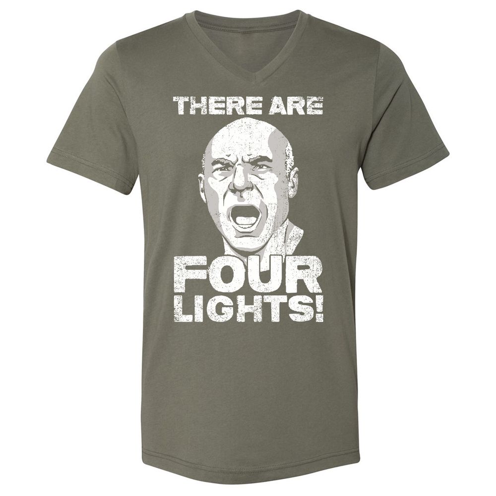 Unisex V-Neck T-Shirt - UJB6M7B7 - Military Green - 10