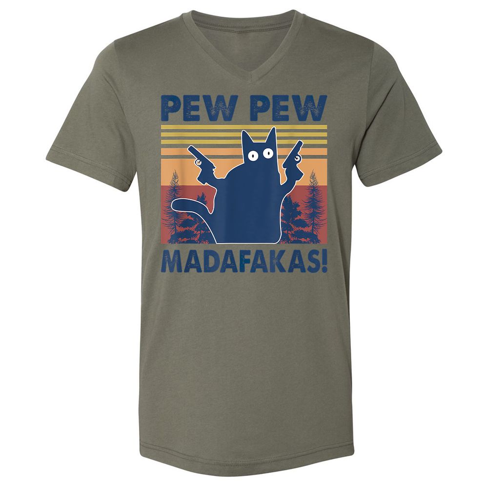 Unisex V-Neck T-Shirt - 2S9TH4G2 - Military Green - 10