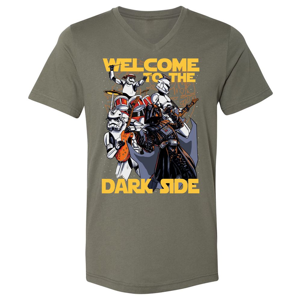 Unisex V-Neck T-Shirt - WXU3FY1G - Military Green - 10