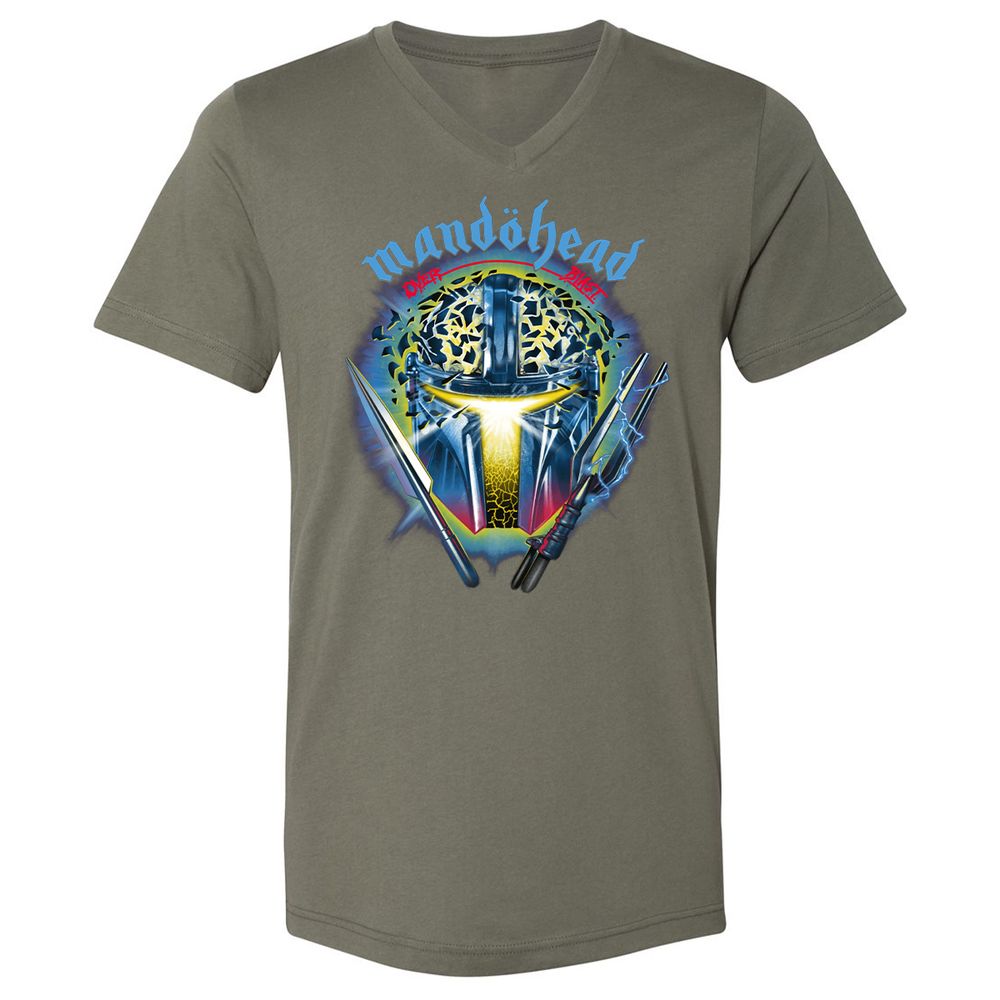 Unisex V-Neck T-Shirt - RM5U8C41 - Military Green - 10
