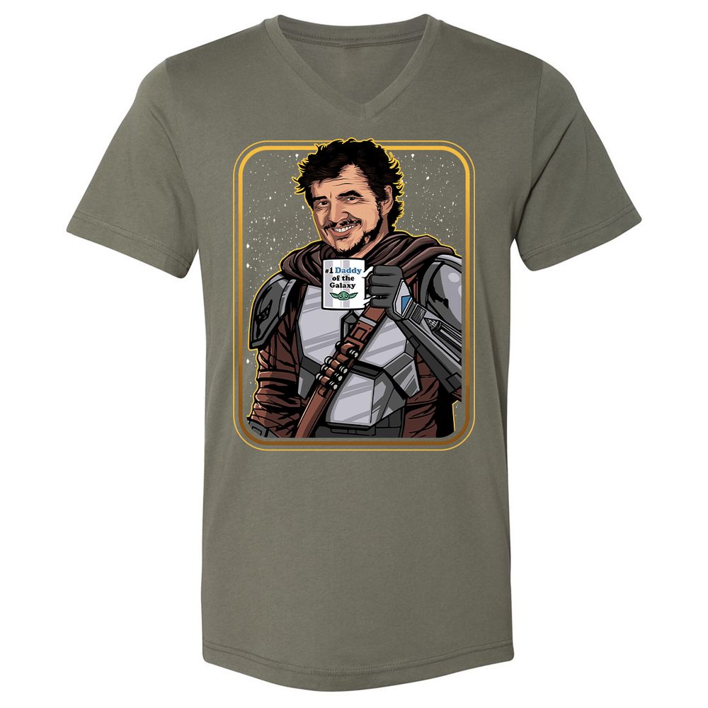 Unisex V-Neck T-Shirt - MGHKXFPU - Military Green - 10