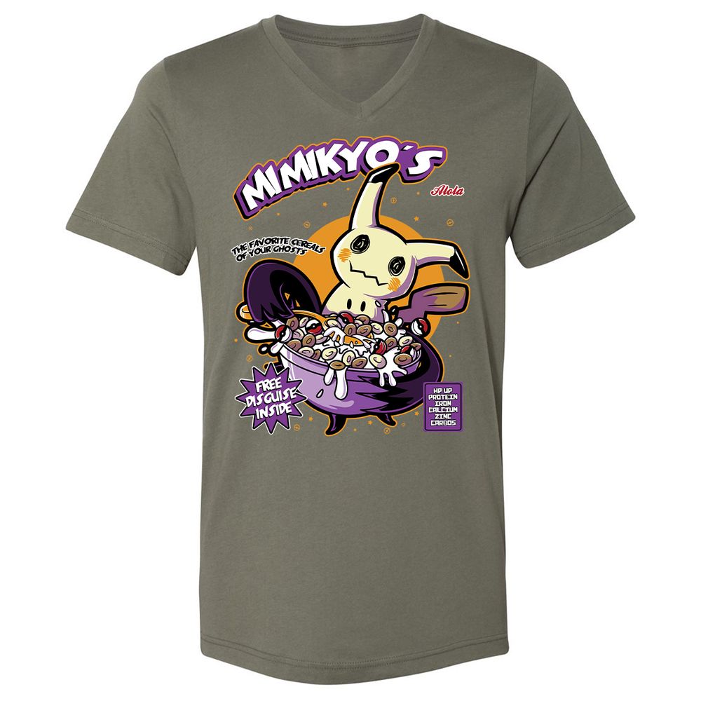 Unisex V-Neck T-Shirt - 7EQ8M8RD - Military Green - 10