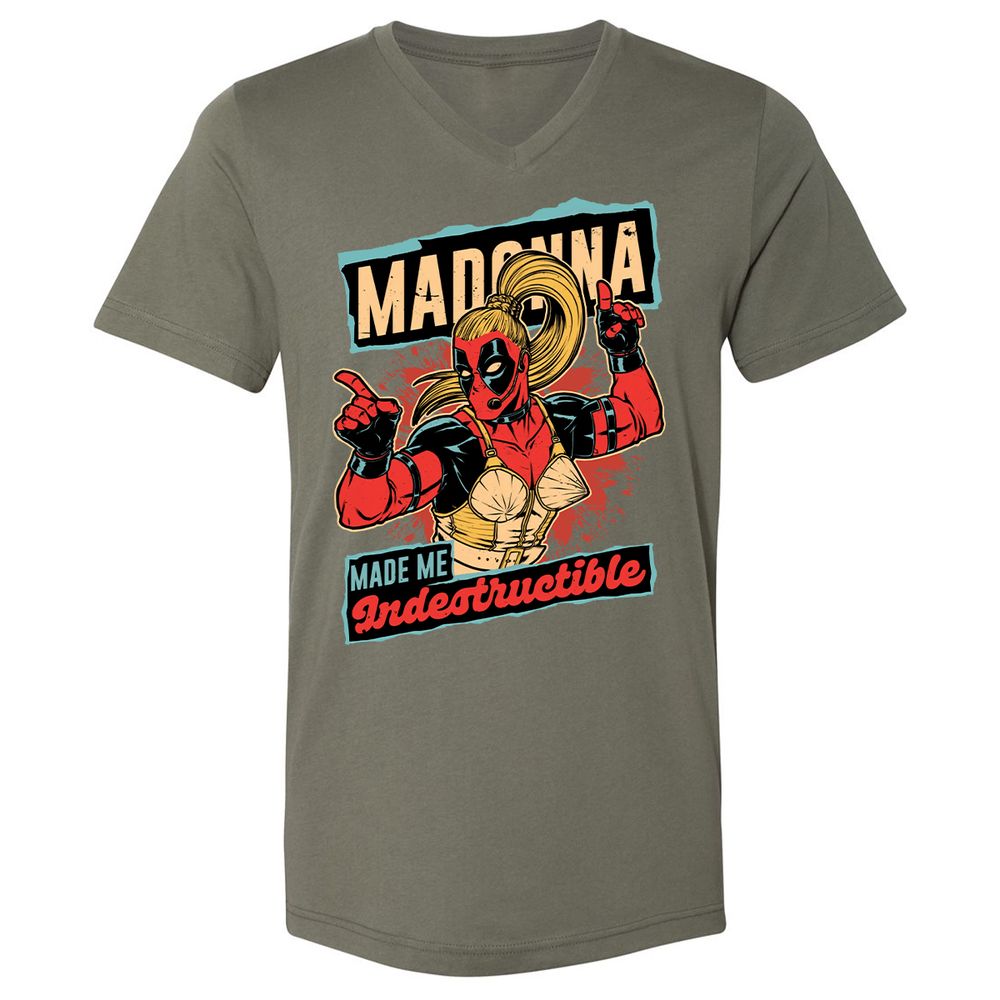 Unisex V-Neck T-Shirt - 56MZ2KV2 - Military Green - 10