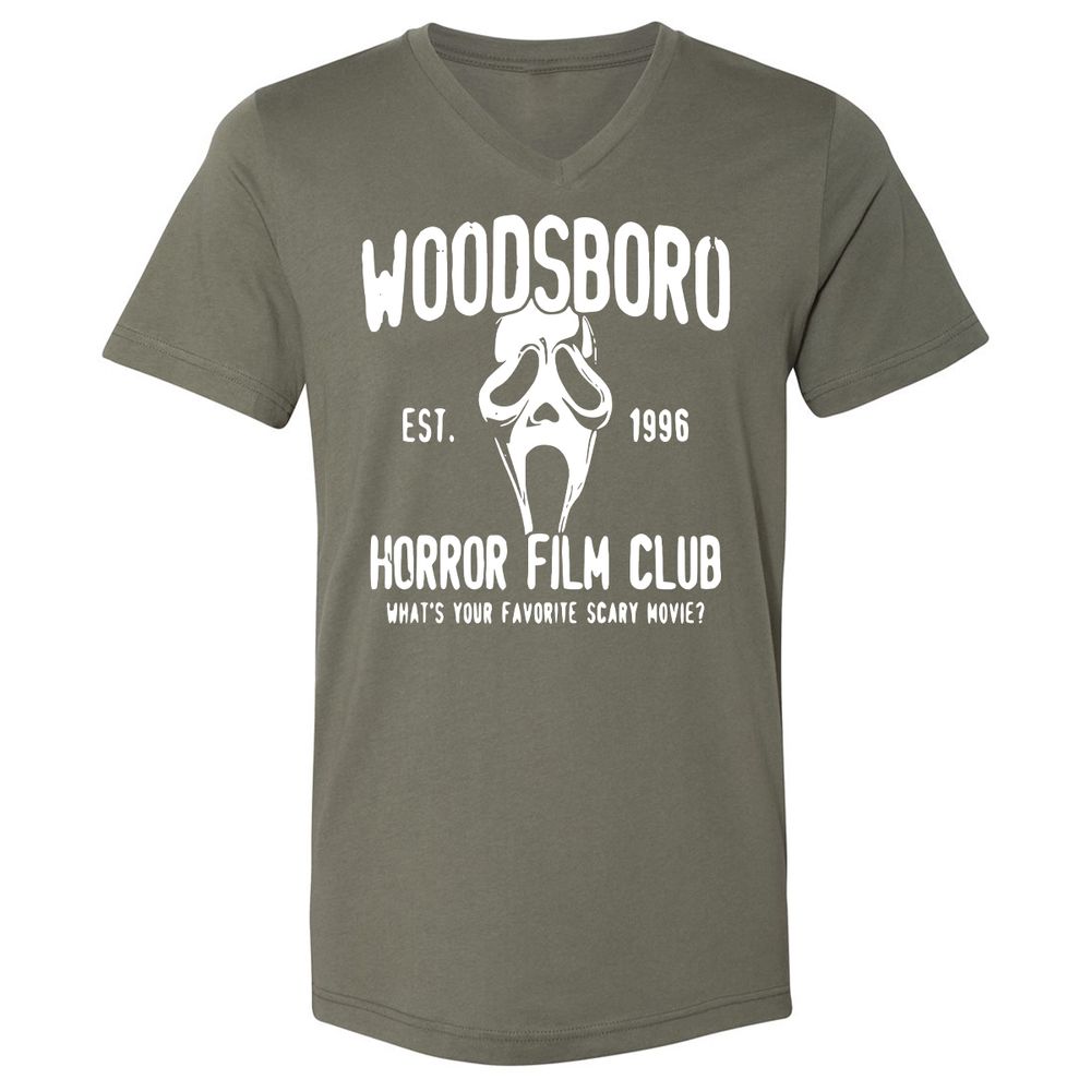 Unisex V-Neck T-Shirt - 7YXQZTRD - Military Green - 10