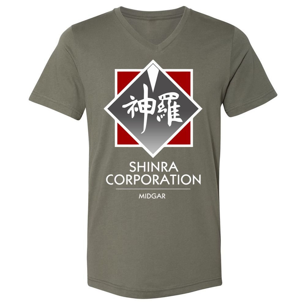 Unisex V-Neck T-Shirt - 8YMS49UG - Military Green - 10