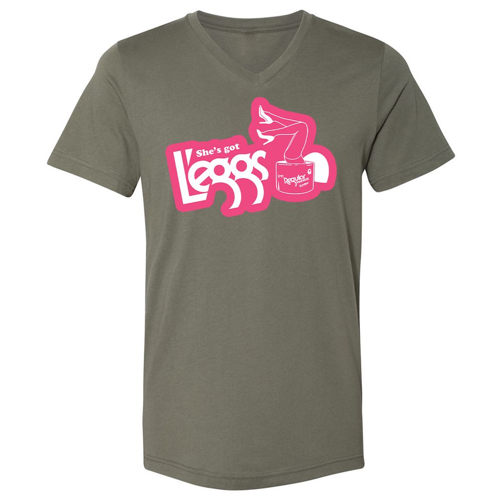 Unisex V-Neck T-Shirt - 6LR8ZKR5 - Military Green - 10
