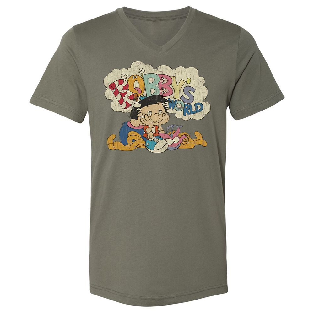 Unisex V-Neck T-Shirt - 238PD93R - Military Green - 10