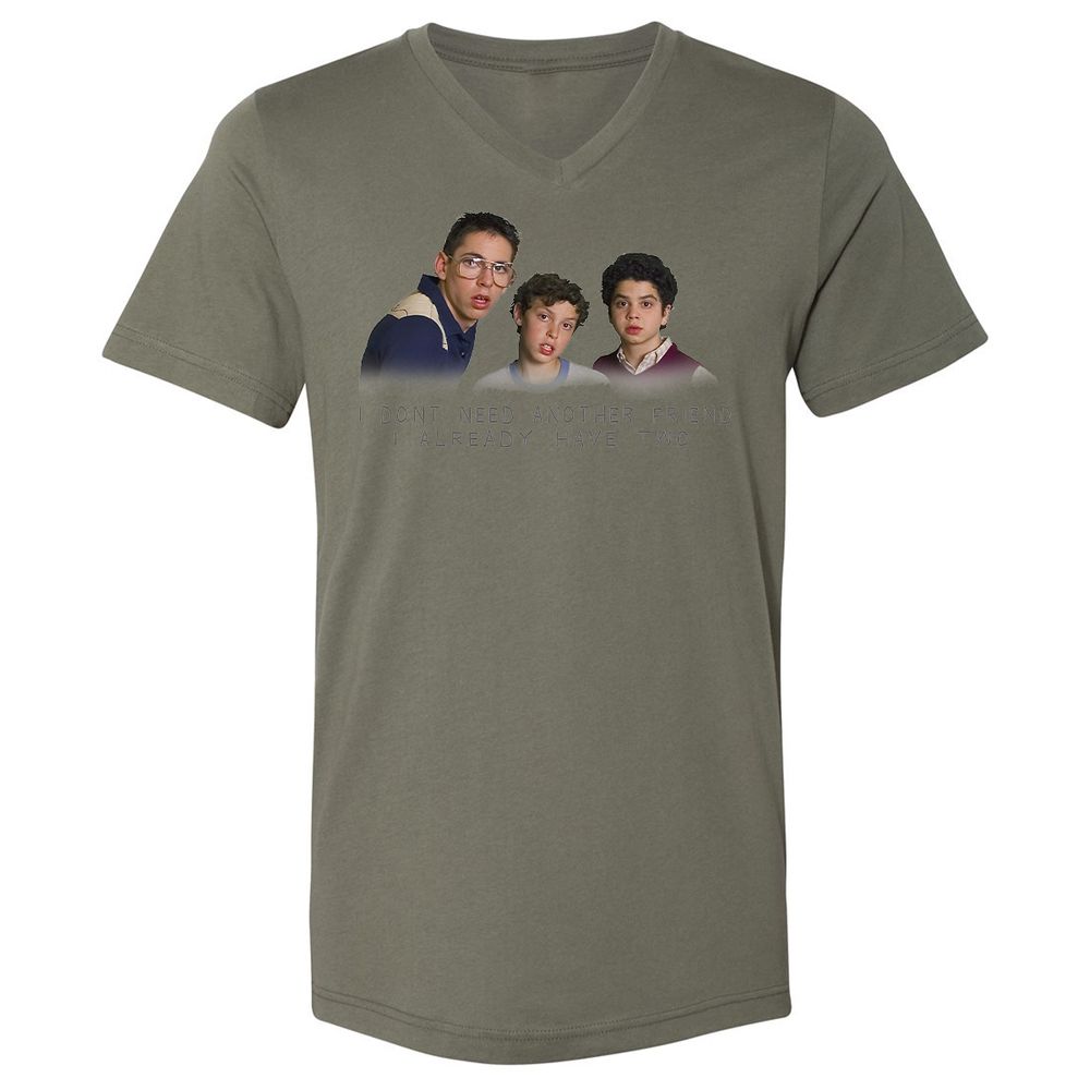 Unisex V-Neck T-Shirt - PSJHRQ13 - Military Green - 10