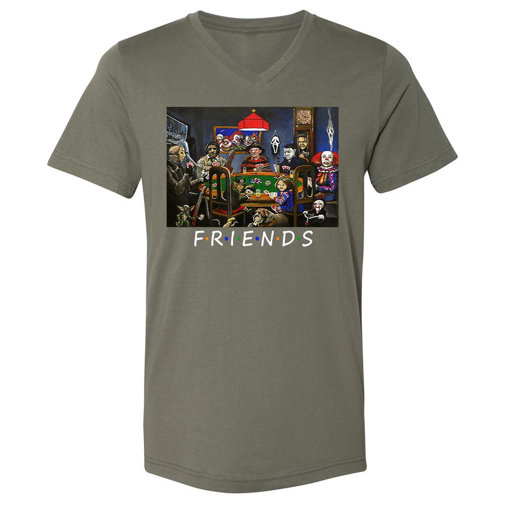 Unisex V-Neck T-Shirt - VBZREE1P - Military Green - 10