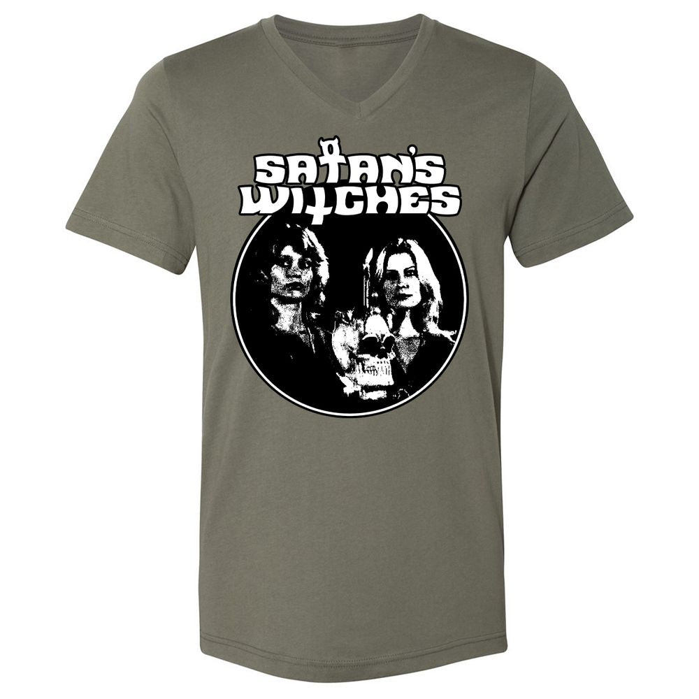 Unisex V-Neck T-Shirt - ZT5M5KW8 - Military Green - 10