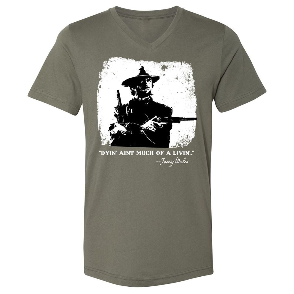 Unisex V-Neck T-Shirt - DACP7D2L - Military Green - 10