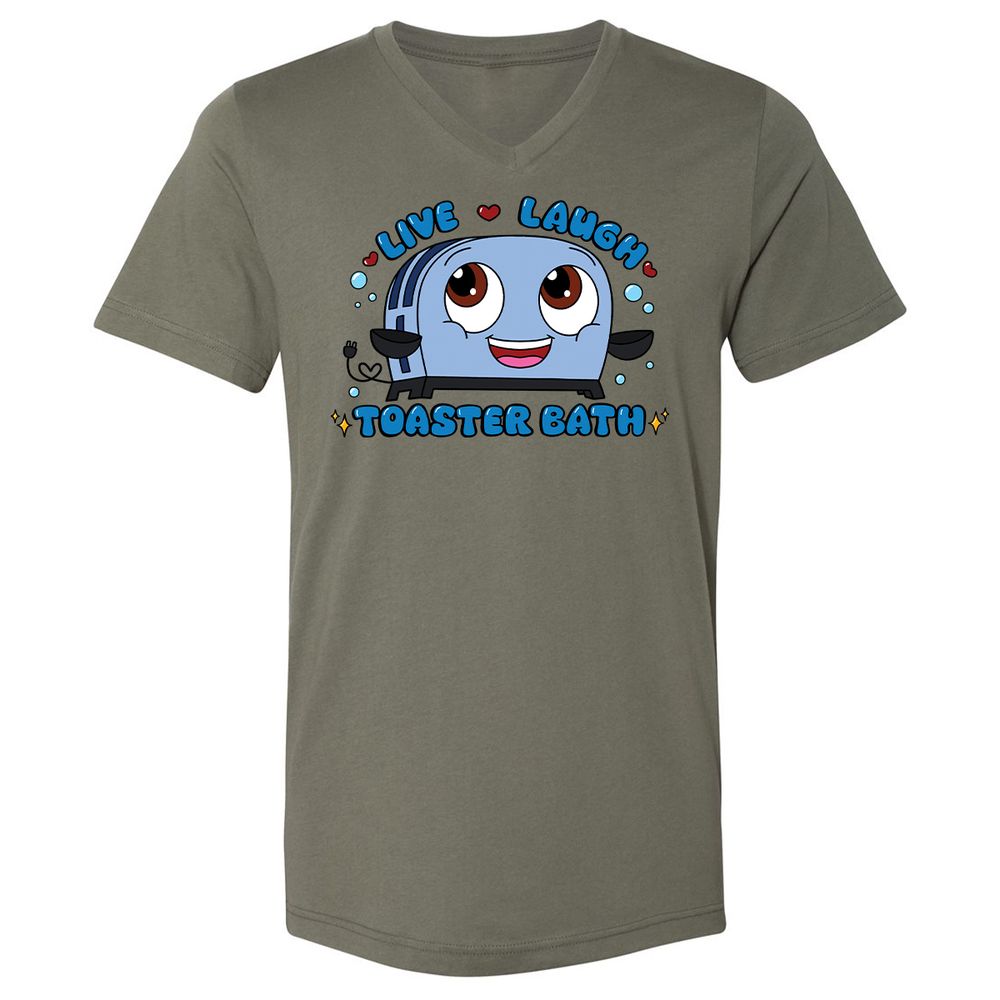 Unisex V-Neck T-Shirt - 5X5VWN5K - Military Green - 10