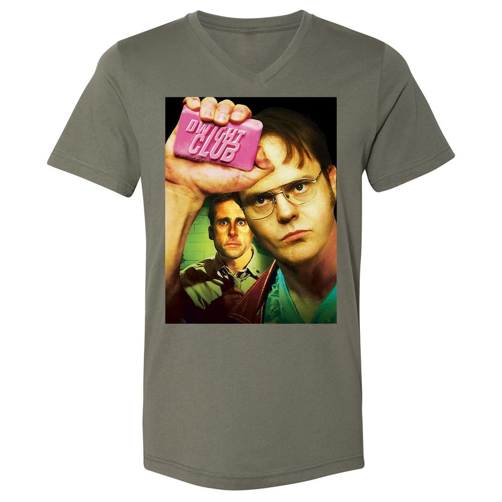 Unisex V-Neck T-Shirt - MZSRSNQJ - Military Green - 10