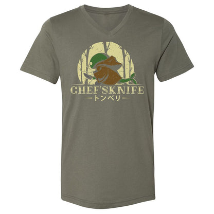 Unisex V-Neck T-Shirt - YK2MSPPX - Military Green - 10