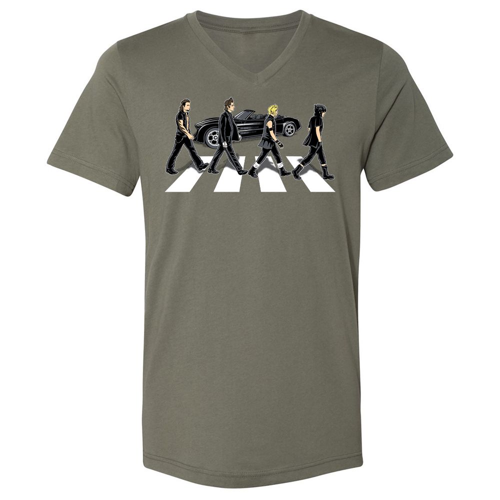 Unisex V-Neck T-Shirt - GMDS5DWA - Military Green - 10