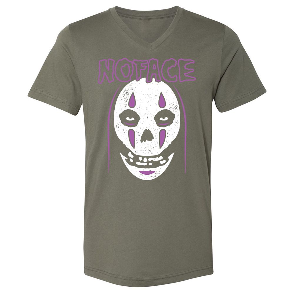 Unisex V-Neck T-Shirt - F66MU6YC - Military Green - 10