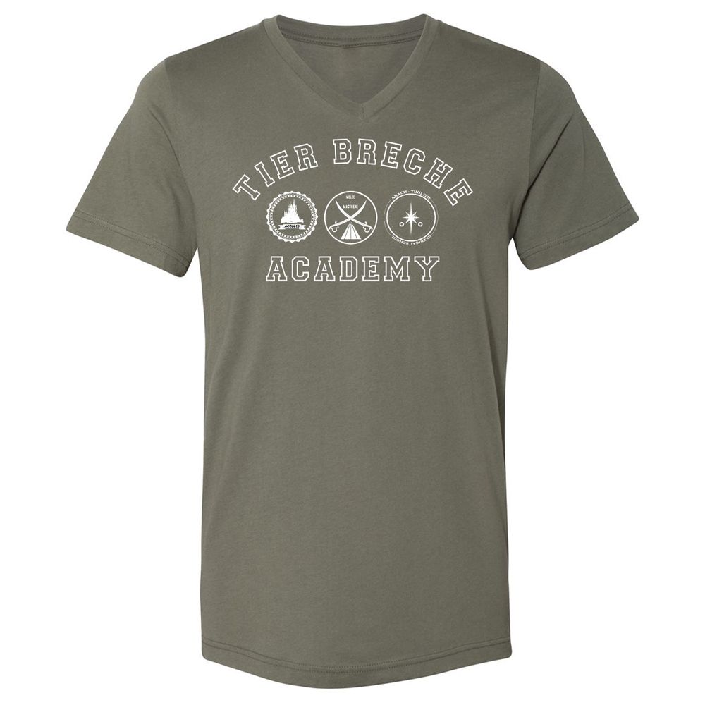 Unisex V-Neck T-Shirt - 5HDFC5CF - Military Green - 10