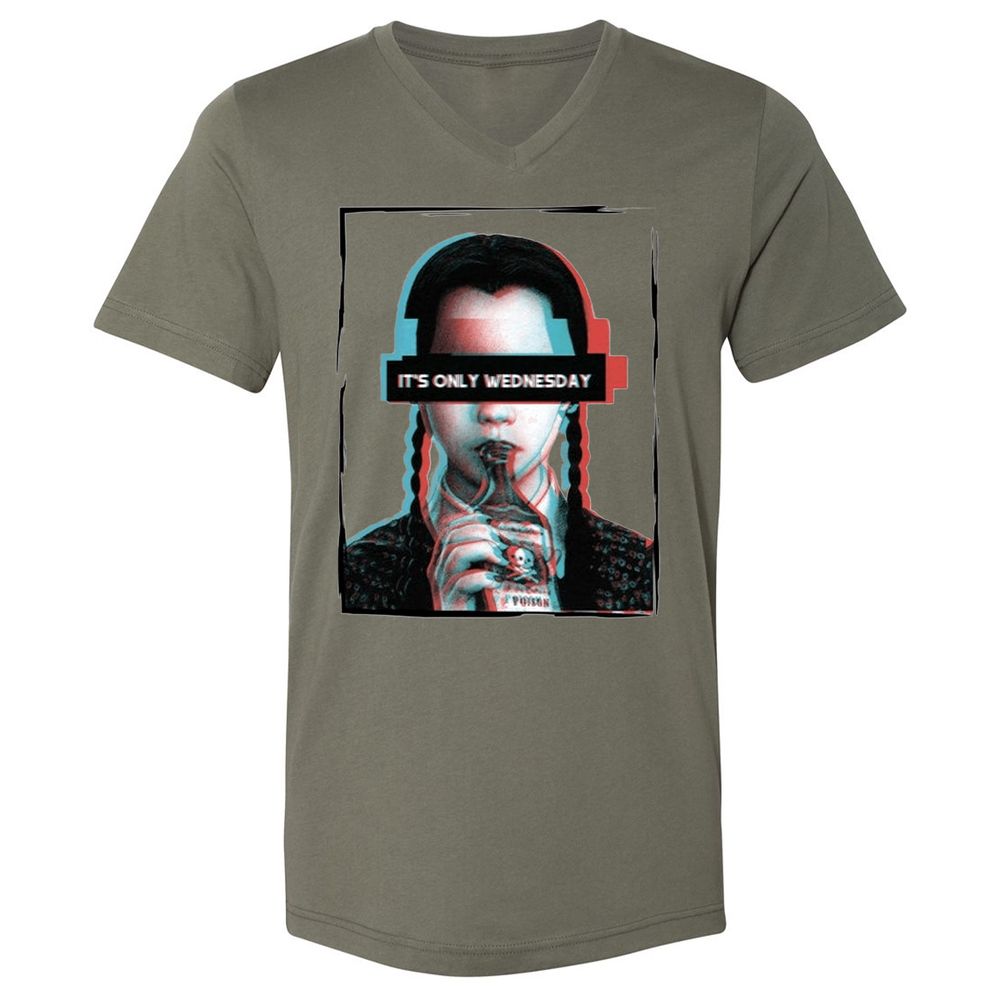 Unisex V-Neck T-Shirt - GTJQ179A - Military Green - 10